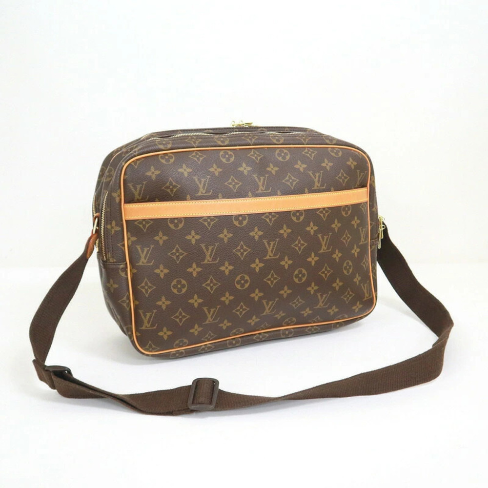 Louis Vuitton Reporter Shoulder Bag Monogram Brown